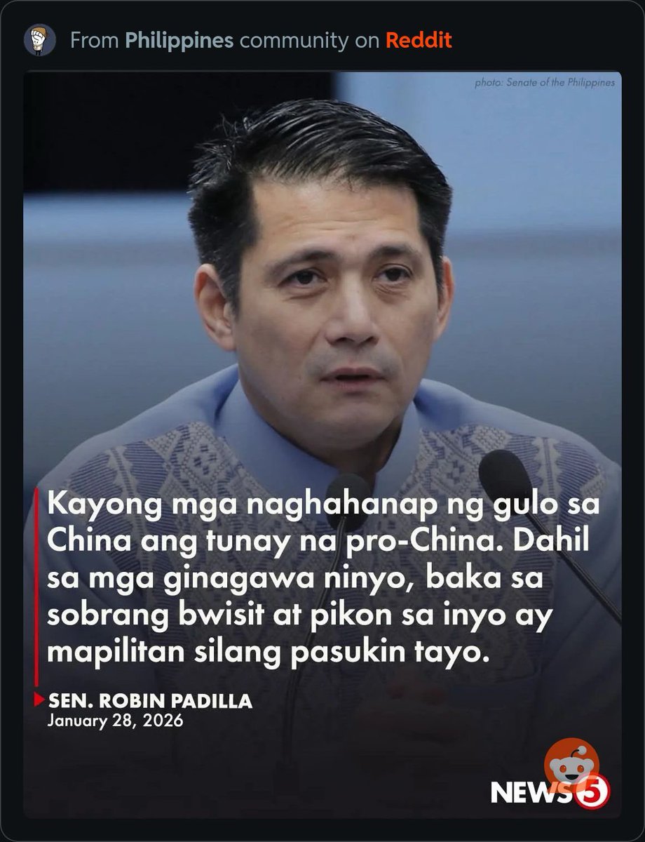 Matagal na tayong “pinasok” ng Tsina, Boy Sili.  Wag kang tanga!