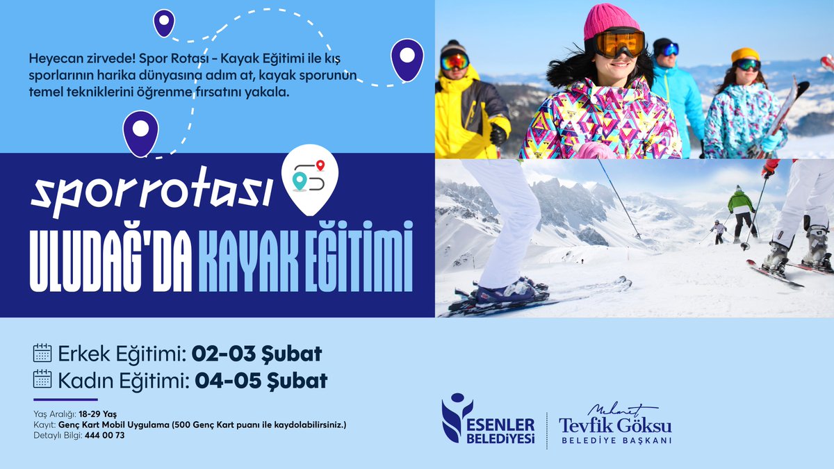 ebgenclikspor's tweet image. Uludağ'da Kayağa Gidiyoruz Gençler! 😍

Sadece 500 Genç Kart puanı harcayarak #Uludağ'da #kayak eğitimine katılmaya ve karın keyfini en güzel şekilde çıkarmaya ne dersiniz? ❄️⛷️

Kayıt için 👉 Genç Kart Mobil Uygulama (Hediyeler) 

Bilgi için 📞 444 00 73