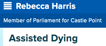 ddhitchens's tweet photo. I’d missed these noteworthy comments from Tory chief whip Rebecca Harris:

“I was the Government Whip in charge of Private Members Bills for 7 years and I can categorically state this system is not designed to deal with legislation of this importance and magnitude.

“This Bill alters the foundations of our NHS, the relationships between doctors, their patients and their families and would leave much of the actual practical implementation to Ministers, codes of practice and regulations years in the future with little Parliamentary oversight.”