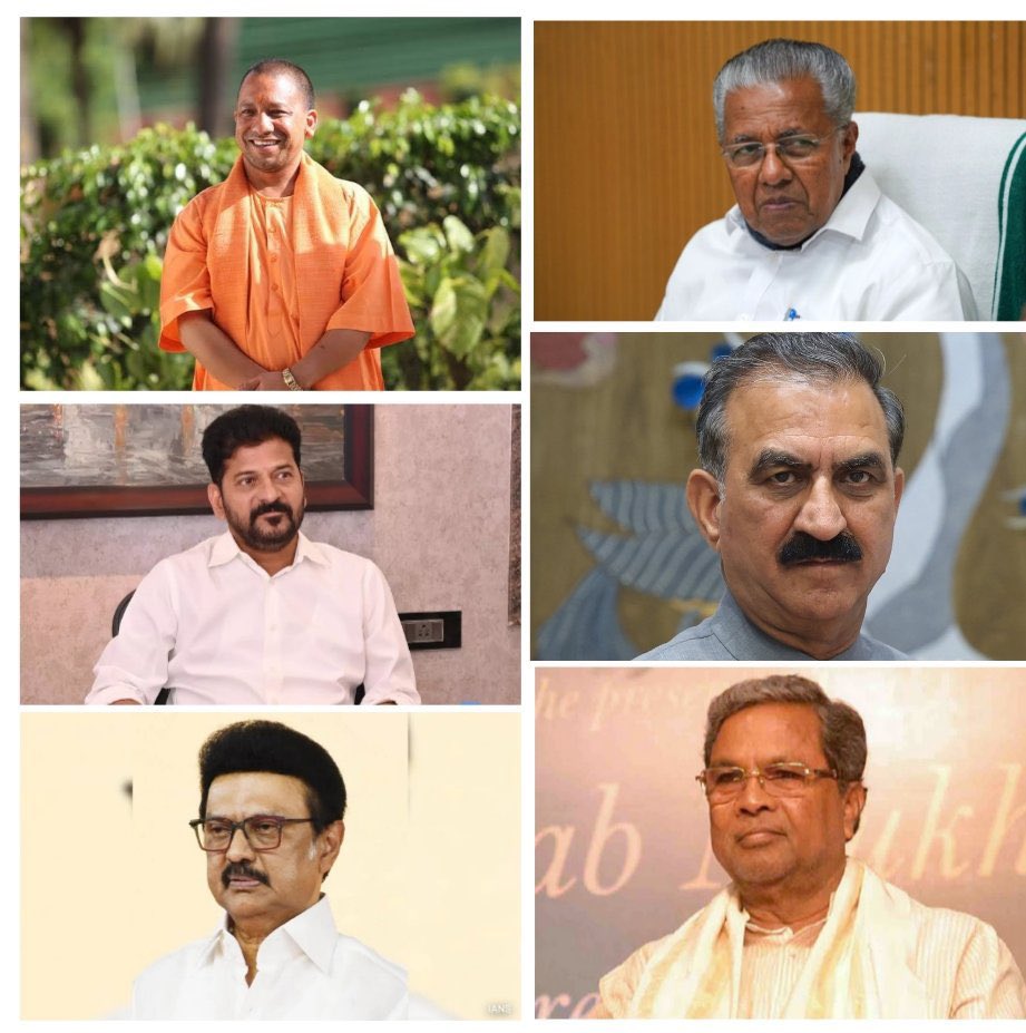 FalconUpdatesHQ's tweet photo. Hey @grok , remove all Chief Ministers from the image and keep only the best one. https://t.co/QU9vLjlUxf
