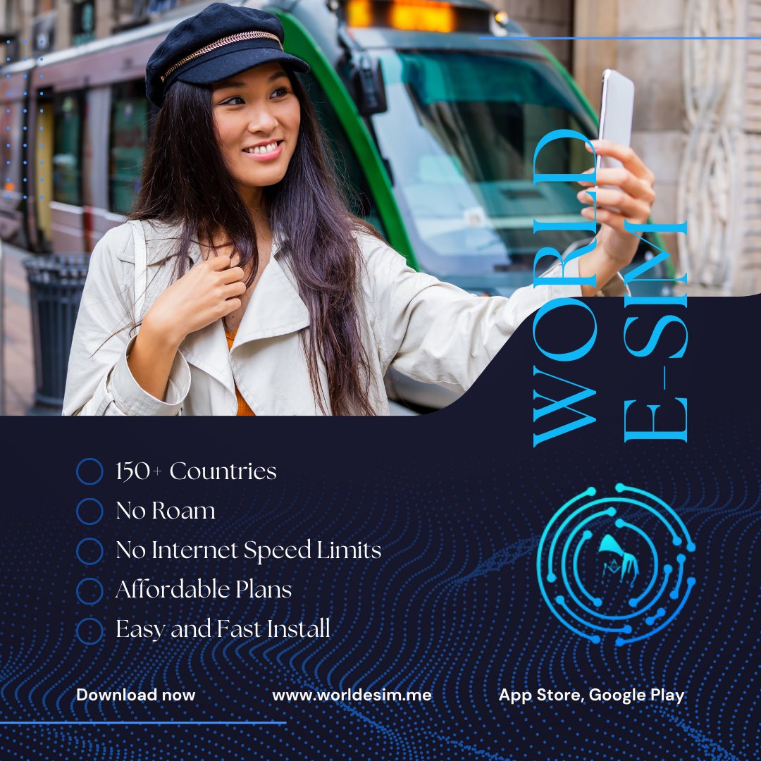 World_ESIM's tweet image. 🌍Traveling soon? Let World E-SIM take care of your internet. Enjoy high-quality, affordable data in 150+ countries, powered by trusted local operators worldwide.

No roaming. No SIM cards. Just seamless connection wherever you go.📲

🔗 worldesim.me

#WorldEsim #eSIM