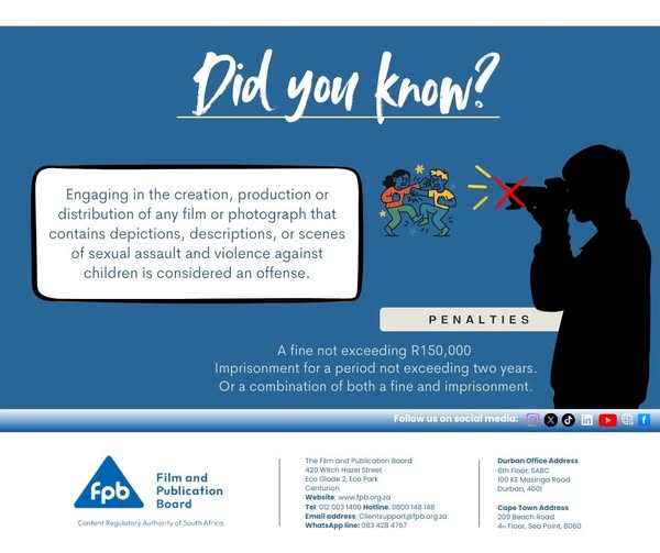 Did you know?
Creating, producing or sharing content that depicts sexual violence against children is unlawful.
Report harmful content and help us build a safer digital environment for all.
#ChildOnlineProtection #DidYouKnow #SaferInternet #ProtectChildren #OnlineSafety
