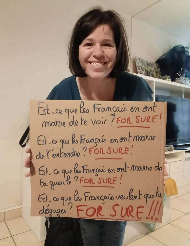 Bavo à cette dame. 

Du balai 🧹. 

For sure.