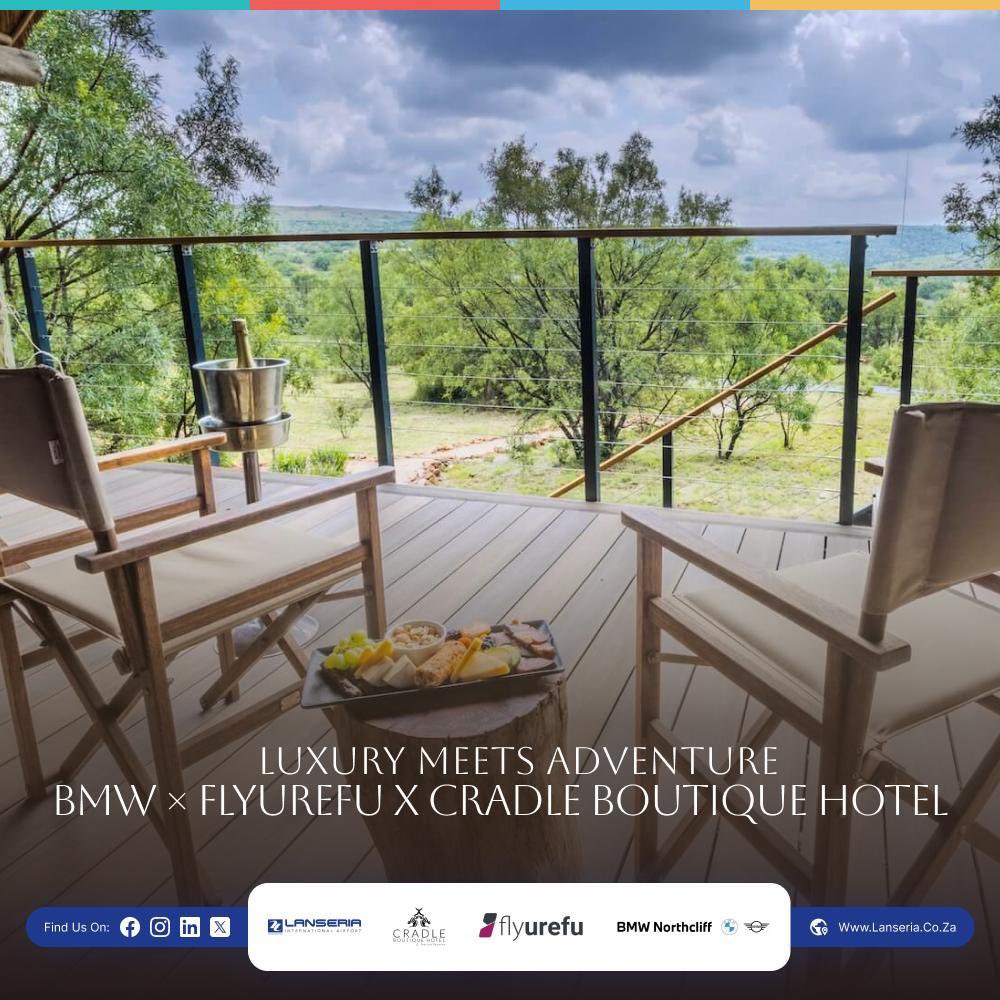 Your Valentine's experience doesn't end when you land 🏨✨

Cradle Boutique Hotel is where your romantic journey continues:

🌟 5-star luxury nestled in the Cradle of Humankind
🍾 Exclusive lounge with panoramic views
🌿 Tranquil gardens perfect for that post-flight stroll
📸