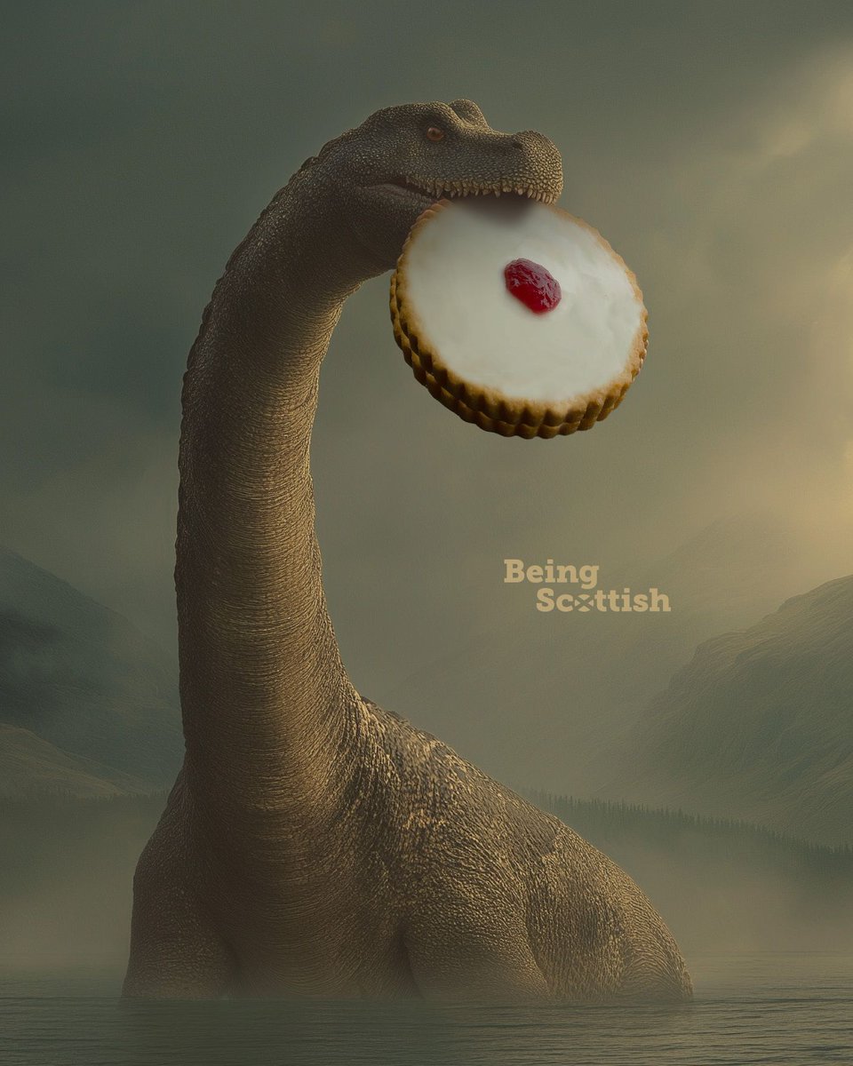 BeingScots's tweet photo. Inverness bakery Harry Gow made the world's biggest empire biscuit yesterday. Fortunately Nessie has the world's biggest mooth tae get rid ae it. https://t.co/uFLfEFJyDZ