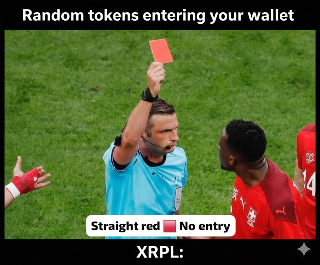 On XRPL, random tokens can’t just enter your wallet.💯

Tokens must be approved first using trust lines, so you stay in control of what you receive.