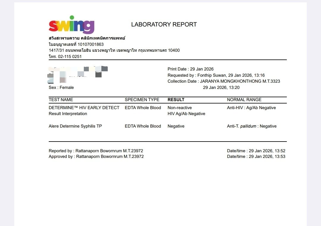 ไม่ว่าคุนจะเป็นใคร ถ้าคุนมีนัด มี sex คุนต้องสะอาด ปลอดภัย ใส่ถุงยางมันป้องกันจริง แต่เลีย อม มันก็ติดต่อได้ อยากเยก็ช่วยดูแลตัวเองด้วยน้า คลินีคตรวจฟรีมีหลายที่ swingthailand.org
นัดได้น้า เราไม่มีเชื้อบ้า 😋