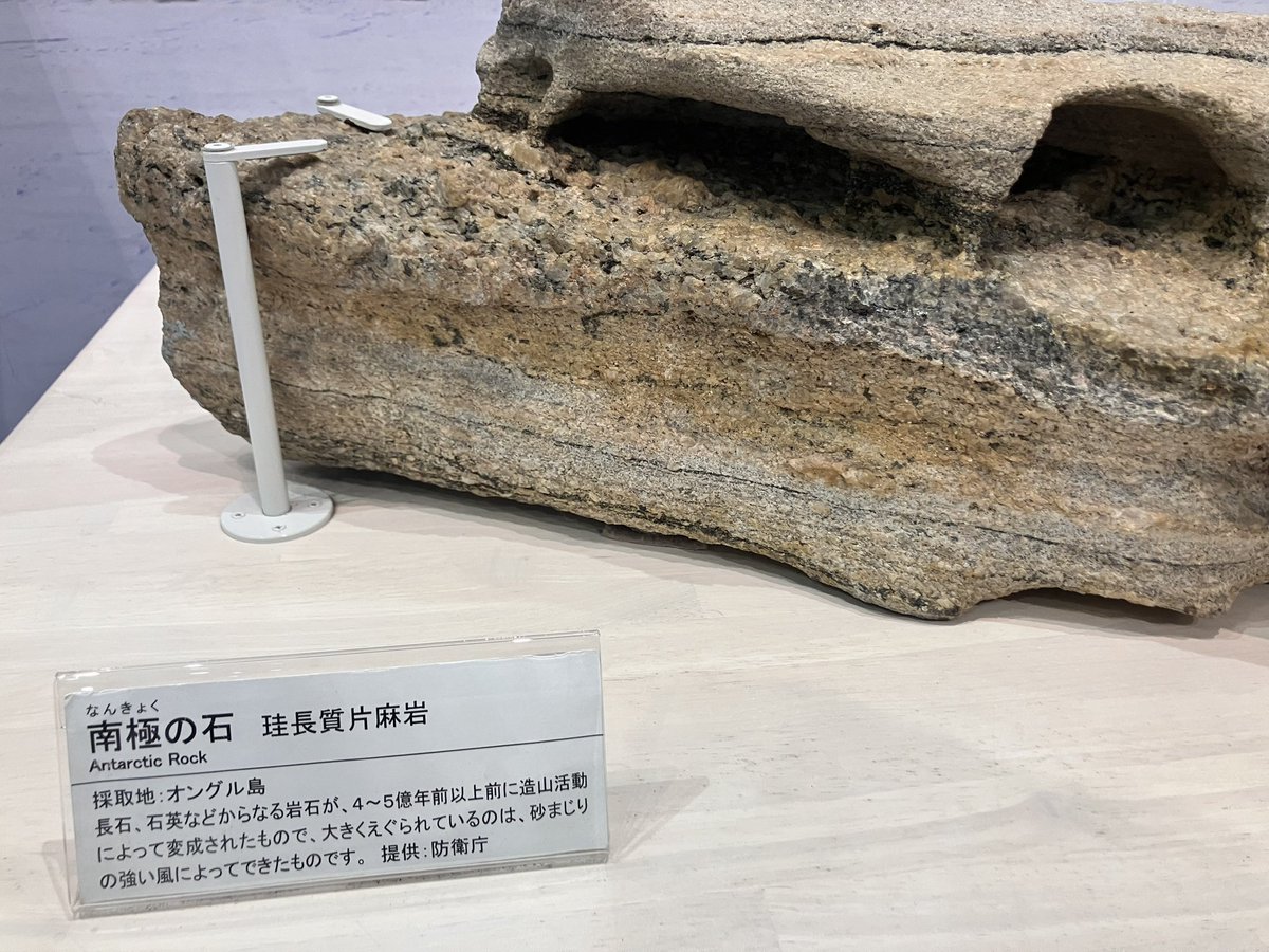 そういえば南極観測船ふじ内には南極の鉱物が置いてありました