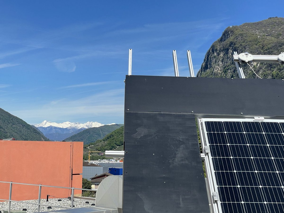 AnaTrbovich's tweet image. In May 1982, the first grid-connected #PV system in Europe was installed on the roof of @supsi_ch, our research partner in #blockchain #energy
 innovation, together with AEM grid operator from Lugano, city hosting a sculpture of the concept we are buidling on
