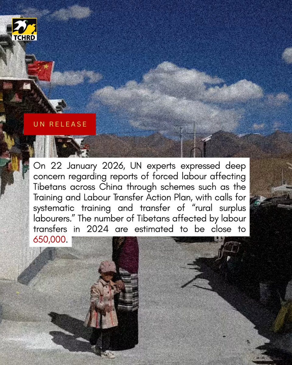 Tenam108's tweet photo. You thought slavery was something of past ?
Here is what tourists won't see in occupied #Tibet; it is well there, slavery with #ChineseCharacteristics!
#UN experts warn: Tibet faces a most aggressive social engineering campaigns in decades.
Going to Tibet?
Open your eyes! https://t.co/o63hesdFYV