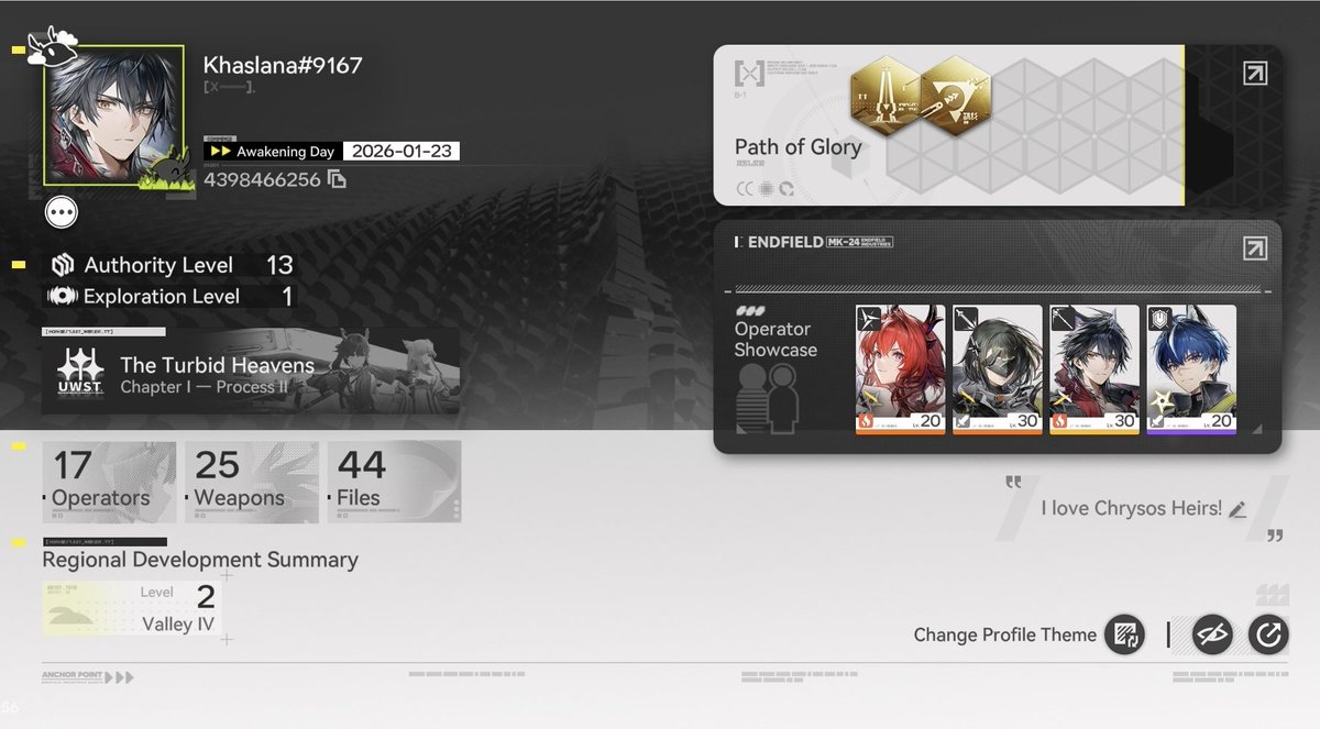 Feel free to add my Arknights Endfield account 
UID: 4398466256