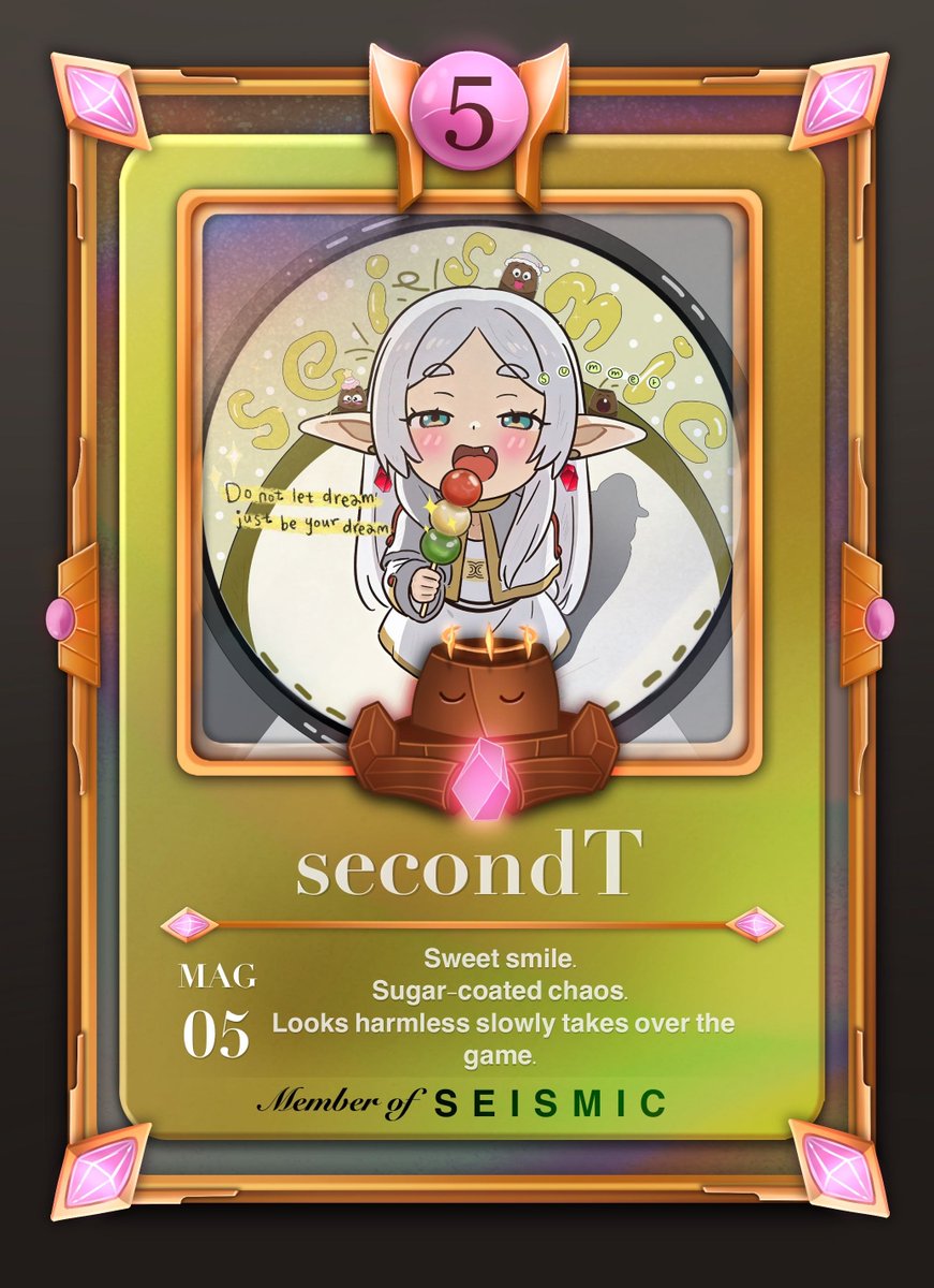 Wow!!! This card is absolutely fantastic! Thank you <a href="/Pein1911/">Pein ♦️</a>  for making it for me!

#Seismic
<a href="/SeismicSys/">Seismic</a>
<a href="/SeismicsysVN/">Seismic Vietnam 🇻🇳</a>
<a href="/NoxxW3/">Noxx</a>
<a href="/xealistt/">Xealist</a>
<a href="/heathcliff_eth/">Heathcliff</a>
<a href="/2imtunek/">2imtunek.ip</a>
<a href="/thoai6sixx/">thoai66.ip</a>