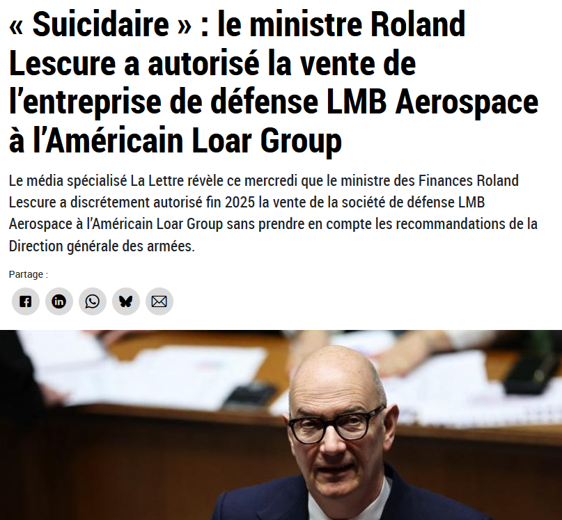 PilatoRene's tweet image. Allô @SebLecornu allez-vous débarquer votre ministre et dénoncer immédiatement cette vente ?
Vous, ex-ministre de la défense, avez le devoir d'agir, à moins que vous soyez complice de cette méticuleuse destruction de notre pays, la France.