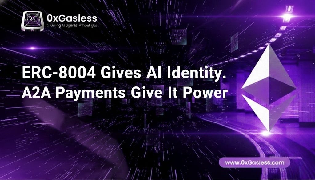 0xGasless's tweet photo. ERC-8004 Gives AI Identity. A2A Payments Give It Power🧵 https://t.co/rpJGWiFmJM