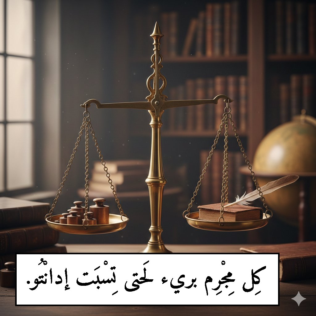 Some legal terminology in #Lebanese #Arabic.
EVERY CRIMINAL IS INNOCENT UNTIL PROVEN GUILTY.
Source: بيوت من ورق
The image was generated in Gemini.
#عربي #لبناني #لبنان #لغة #لغات #لهجة #لهجات #شامي #الشام #اللغة_العربية #العربية #تعليم #ترجم_وتعلم #عدل
#lebanon #ліван #арабська