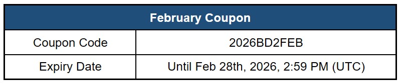 📢 February Coupon is Here! 🎁

Check out this month's coupon to enhance your gaming fun!

🎫 Coupon Code: 2026BD2FEB
📅 Coupon Redemption Period: Feb 2nd, 2026, 01:00 AM - Feb 28, 2026, 14:59 (UTC)

📲 How to Redeem
-Android: In-game [More] > [Register Coupon]
-iOS: Use the