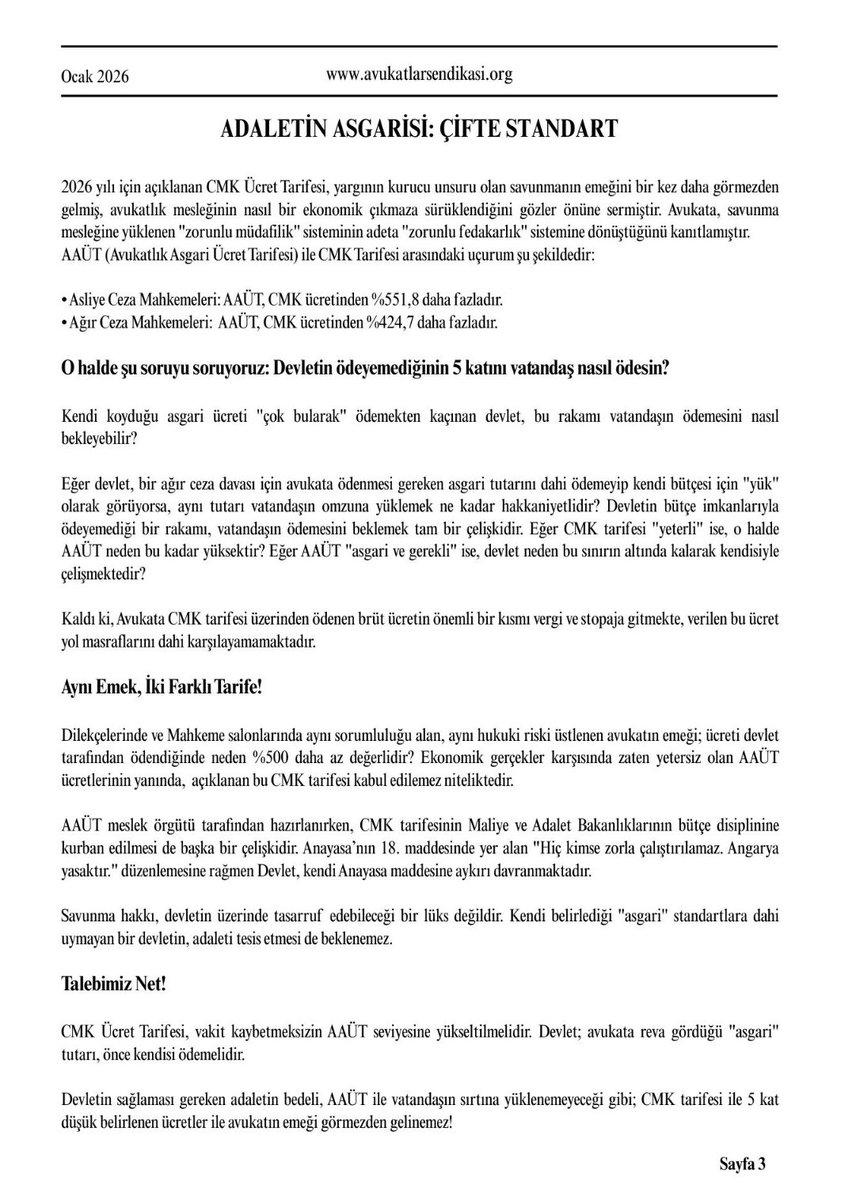 AVUKATLAR SENDiKASI tweet media