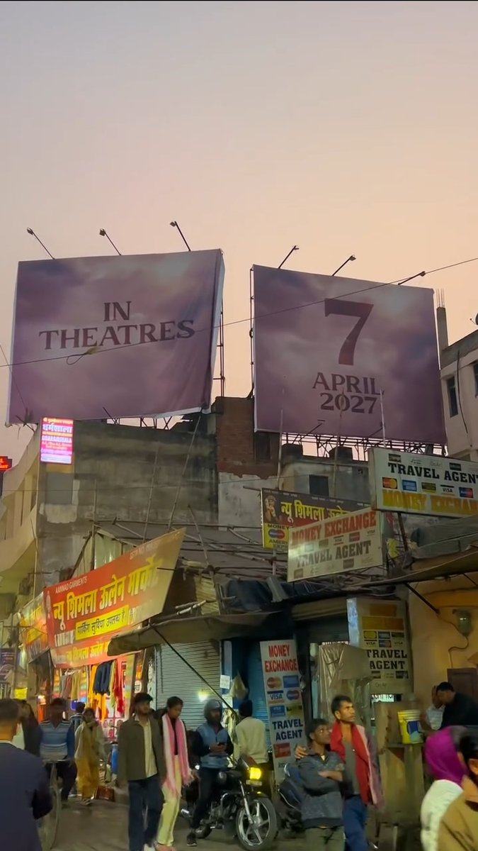 GulteOfficial's tweet photo. Publicity begins from the land of VARANASI itself.

Yes, #Varanasi in Cinemas 07 APRIL, 2027.

[Wednesday/Ugadi/Gudi Padwa] https://t.co/x8UkE7pTL0