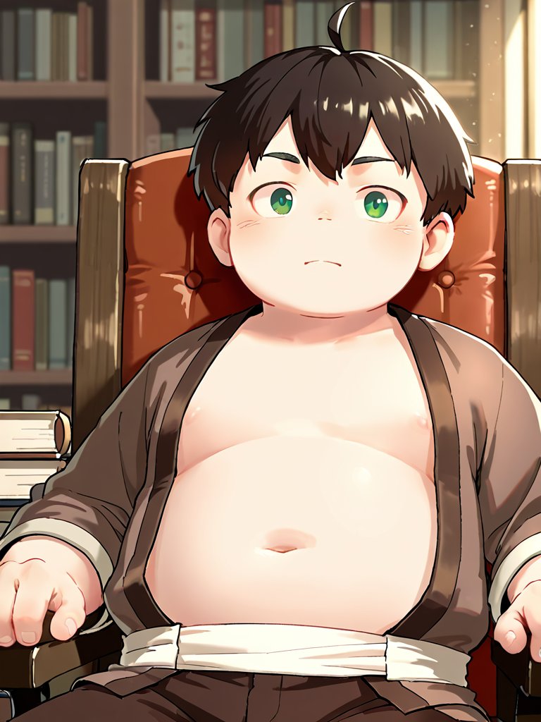 前段时间VPN炸了，但总之目前已经基本复活。
今后一定好好学习，天天向上（点头）
附上一张oc图（点头）
#AIart #胖太