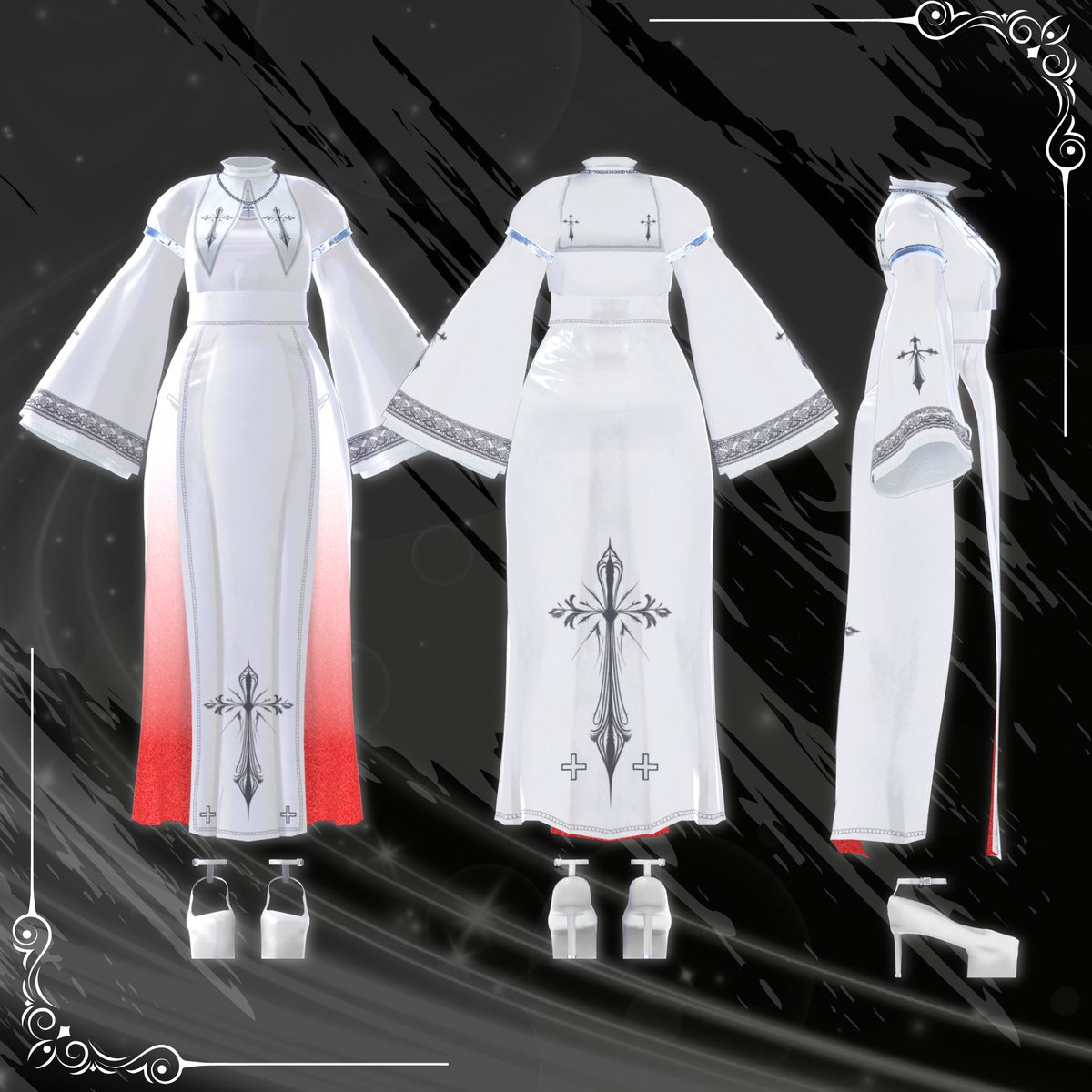 新作公開いたしました！
mr47.booth.pm/items/7904505
1月31日まで
フルセット2700→1600円
単体　1400→890円 
のセール中です🖤

🩶RPキャンペーン🩶

記念にこの投稿をRP＆当アカウントをフォローしてくれた方2名に本商品のギフトをプレゼント（譲渡可能）