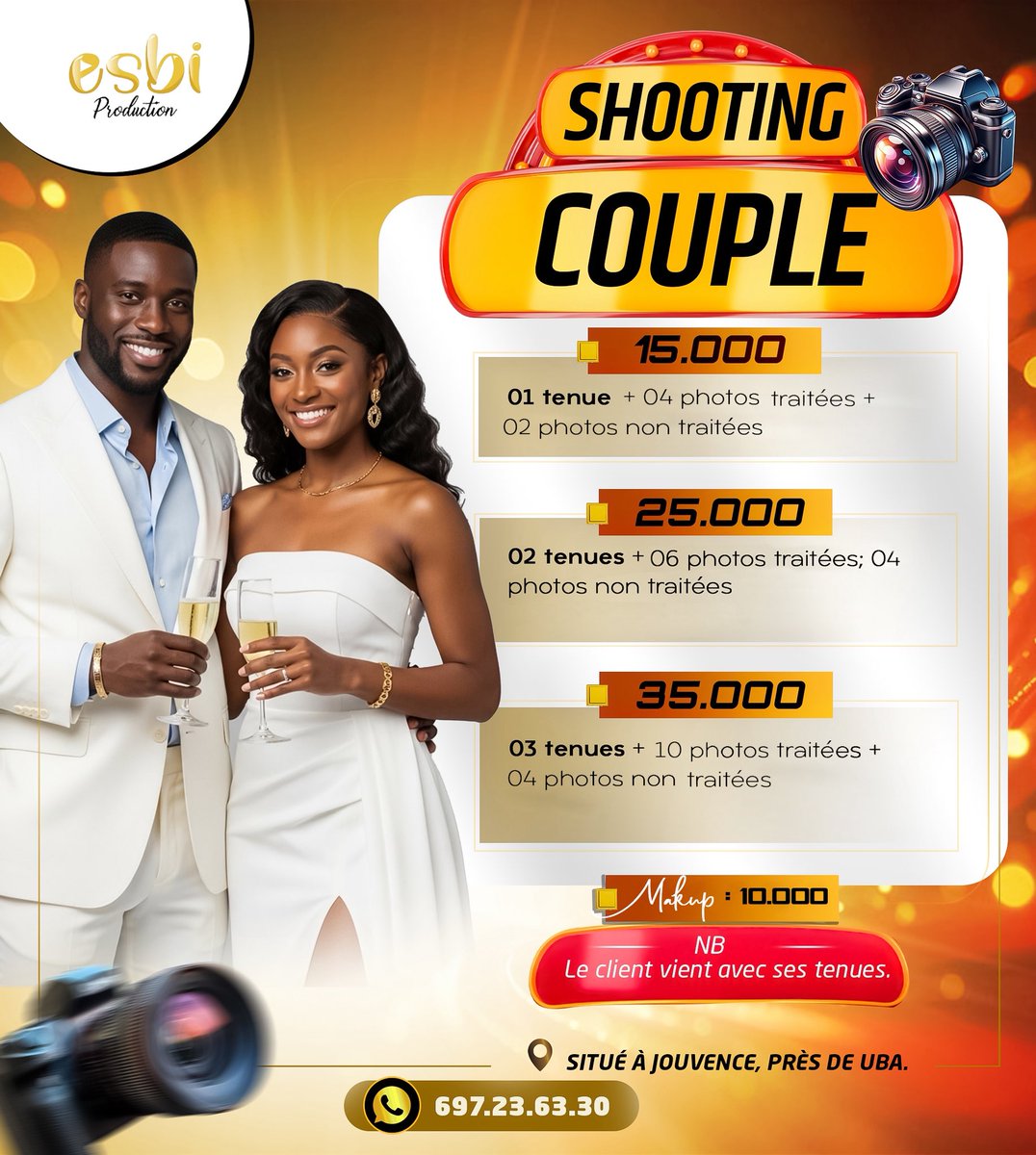 Esbi_Studio's tweet photo. ✨TON INTENTION DE SHOOTING TU L’AS?

🔥La Saint Valentin c’est bientôt..✨🔥����❤️…⤵️

❤️Fais plaisir à ton/ta chéri(e).

☎️ ￼6 97 23 63 30 https://t.co/CrI4XuAKuI