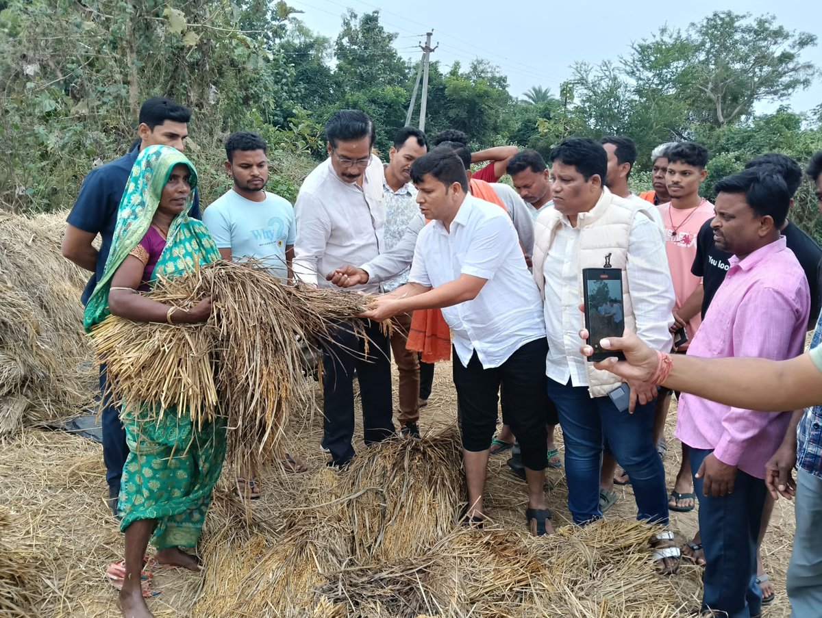 During field visit with Hon MLA Chatrapur in Zone 14 for some development work