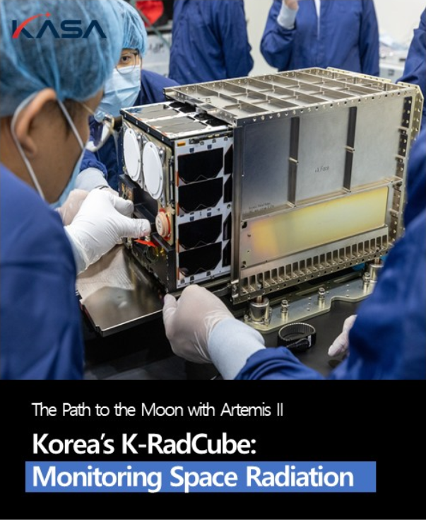 Heading to the Moon with Artemis II 🚀
🇰🇷 K-RadCube is monitoring space radiation.

#KASA #Artemis #kradcube https://t.co/zudzfEJSah