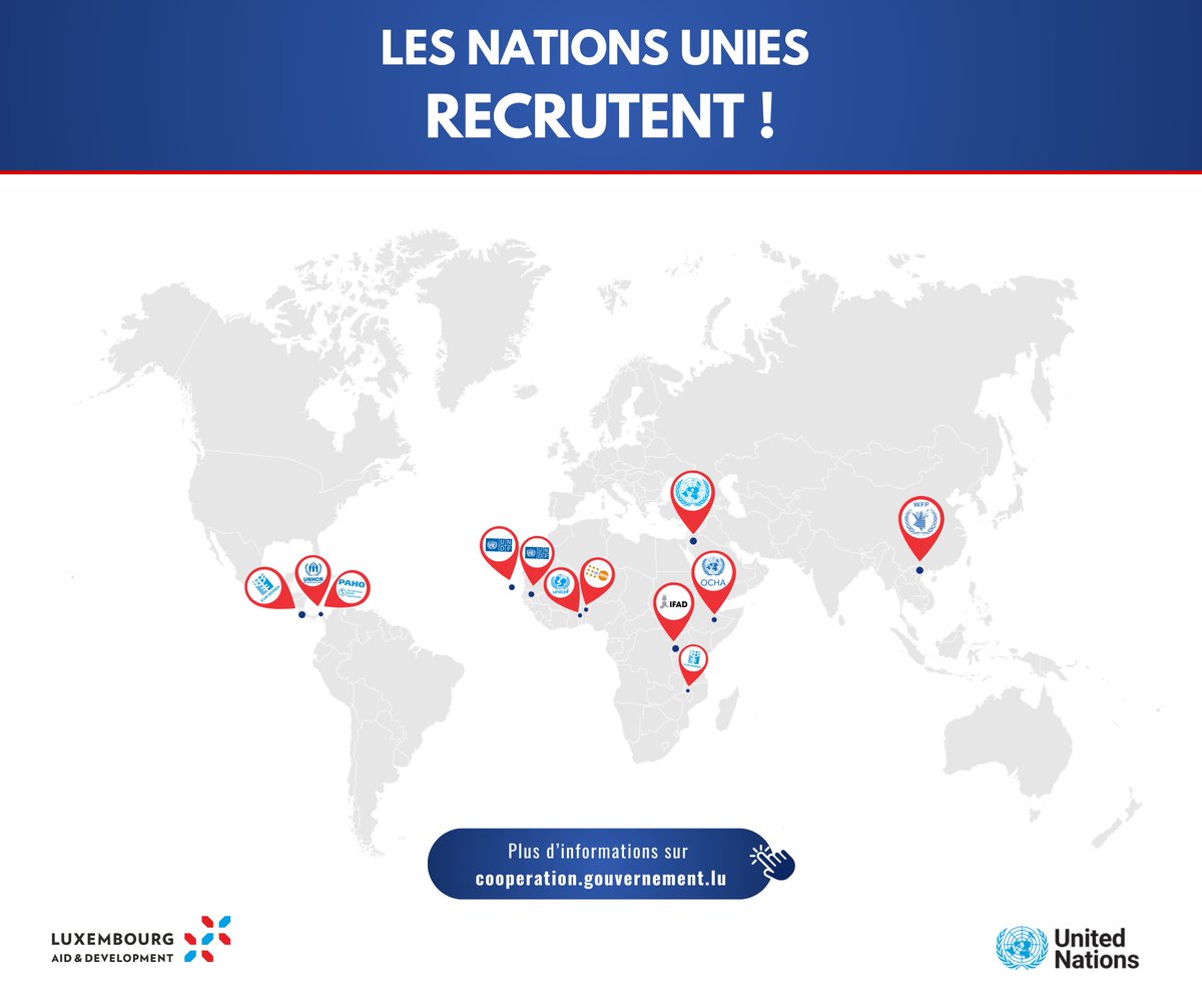 Ready to make an impact globally?
Apply as a UN Volunteer and represent Luxembourg at a UN agency.
Duration: 1 year
Deadline: 15 February 2026
Send your application!
Find more information here: gd.lu/64svjx
#LuxAid <a href="/UNVolunteers/">UN Volunteers</a>