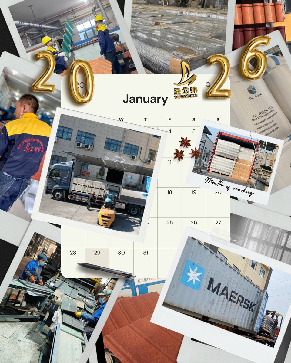 Full speed ahead before Chinese New Year. 🧧
Production in motion, shipments on the way —
working hard to deliver every order on time. 🚚📦

ROOF RIGHT. 🏡
BUILD BRIGHT. ✨

#Sangobuild
#SangobuildChina
#SangobuildRoofingSystems