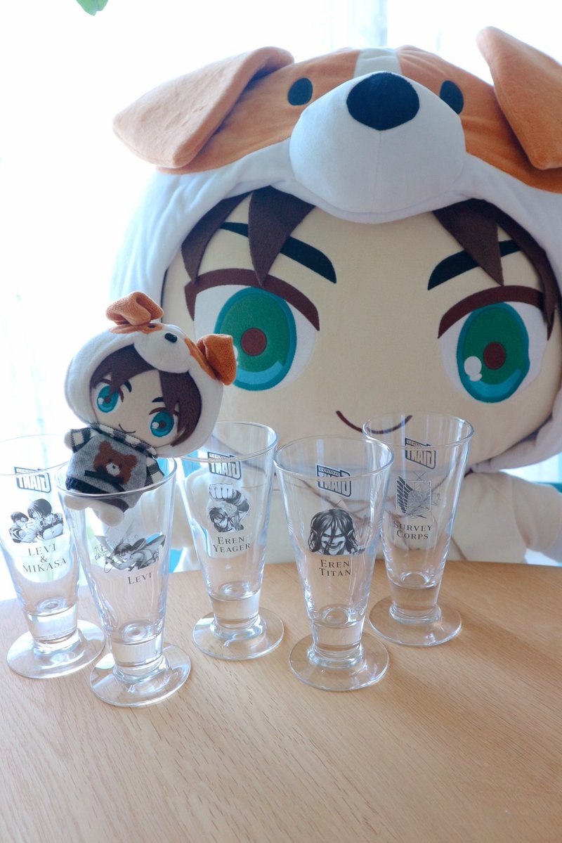 ジャイアント🌽のキャンペーンで当選していたグラスセット✨嬉しい〜🙌
これからもたくさん食べます🍦💖