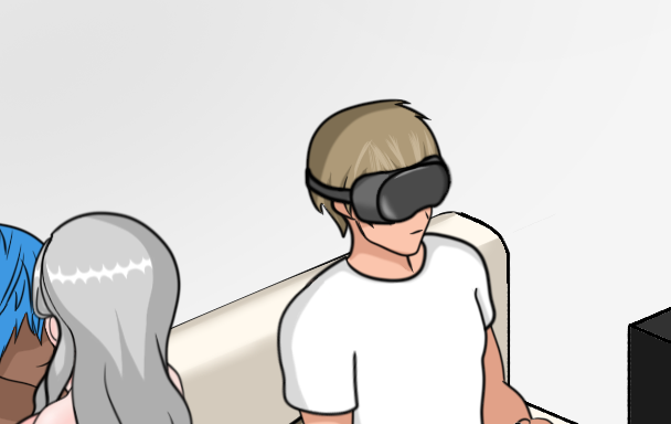 Usagi_Classroom's tweet photo. 上杉先生: このVR、めっちゃリアル！ 振動までしっかり感じる！！ https://t.co/F0VtNNBl2x