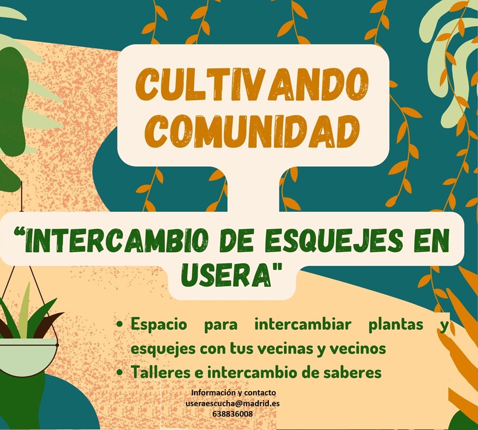 jmd_usera's tweet image. 🪴¿Tienes plantas en casa o te gustaría tenerlas?
📍Intercambio de esquejes y jardinería sostenible 
Explanada @jmd_usera Avda de Rafaela Ybarra 41
📆Jueves, 29 de enero
De 11 a 13
Actividad gratuita
#UseraEscucha
👉informate.madrid.es/6qbuu