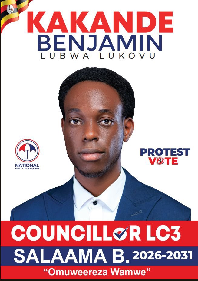 This young man won is election massively by beating his next opponent by 3 times the votes. Unfortunately EC decided to announce NRM cadre who was actually the 5th in the race.

His opponents who were at 2nd,3rd and 4th position came with their DR forms to support that the NUP