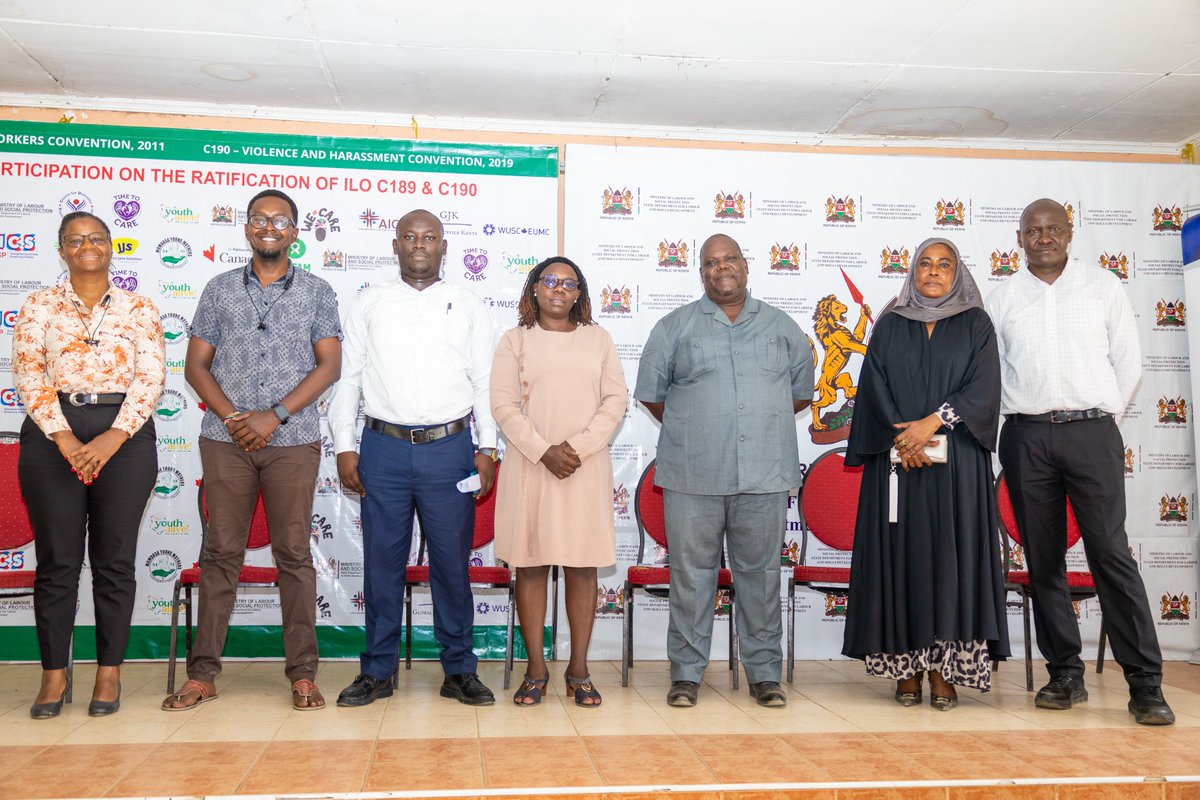 YouthAliveKenya's tweet image. In Mombasa County, we participated in a public participation forum on the proposed ratification of ILO Conventions C189 and C190, creating a platform for domestic workers—particularly immigrant workers—to share their experiences and concerns.

During the discussions, immigrant…
