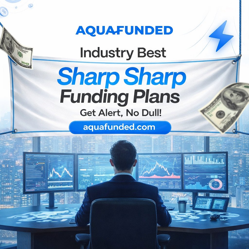 Industry best sharp sharp funding for AquaFunded 🌊

No evaluation. No delay.
From day one, you dey trade real money 💰