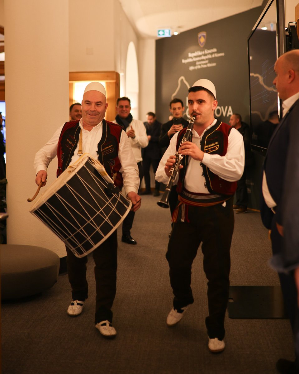 houseofkosova_'s tweet photo. Moments from House of Kosova in Davos. Traditional music by the National Song and Dance Ensemble Shota, featuring songs and music from Kosova’s cultural heritage. https://t.co/pH6QmsVuZa
