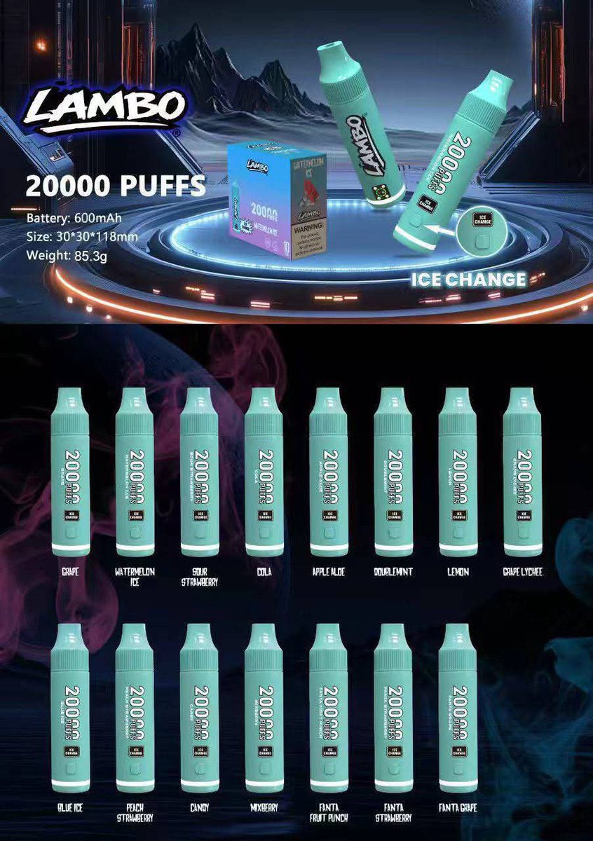 ตัวใหม่มาแรง เย็นสุดในปีนี่❄️🥶

✅350.-

🧊ใช้แล้วทิ้ง LAMBO 20K
🧊ปรับความเย็นได้4ระดับ!

📲lin.ee/Qbpwa8k 💨

#พอตใช้แล้วทิ้ง #marbo9k #พอตราคาถูก #บุหรี่ไฟฟ้าราคาถูก #บุหรี่ไฟฟ้า #9k #พอตพร้อมส่ง #ใช้แล้วทิ้ง #พอต #หัวพอต #พอตใช้แล้วทิ้ง #marbo #พอตกทม #พอตรังสิต