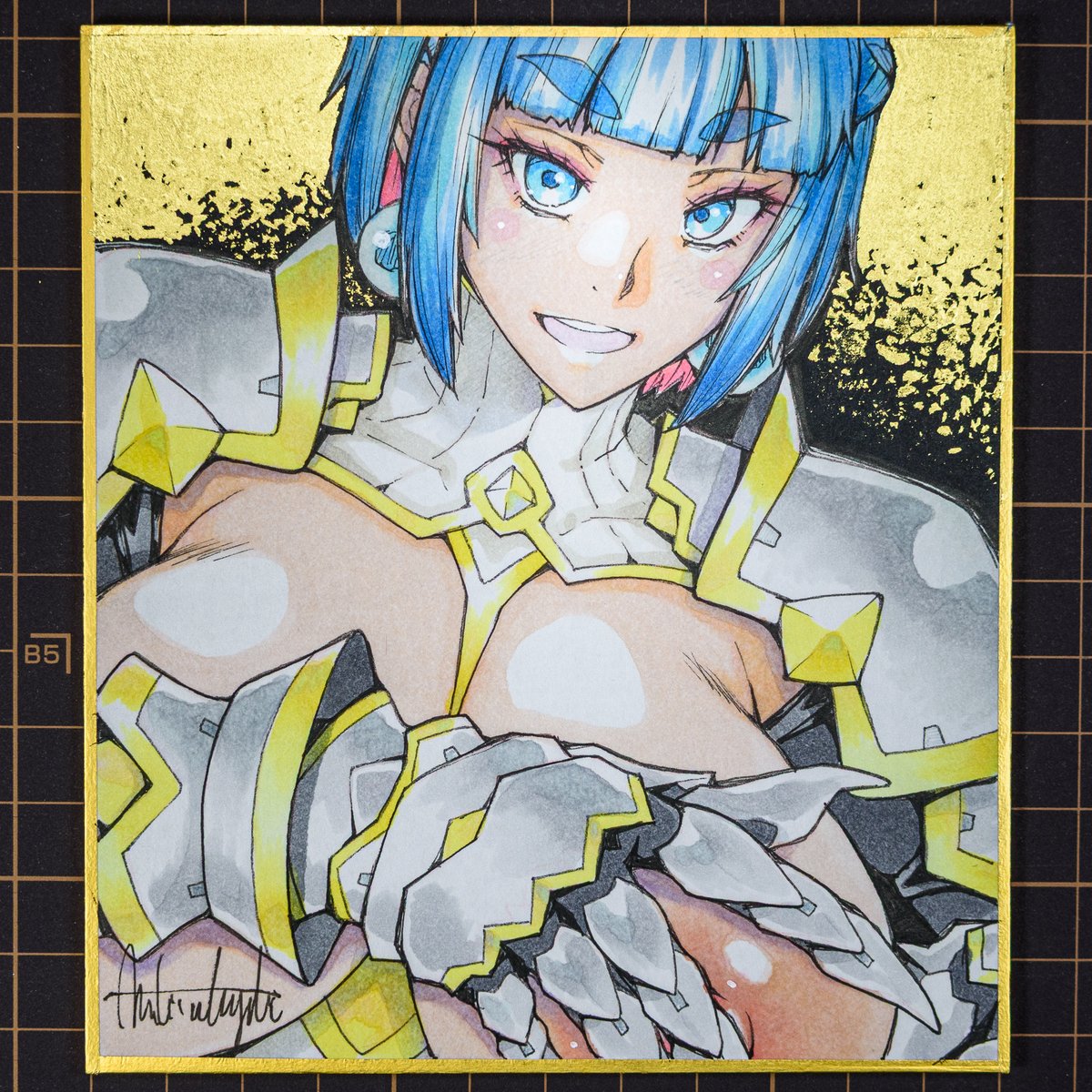 女騎士ラーエルの色紙出品しました!!🤩
今回はミニサイズ色紙ですので ご注意ください。
背景には本物の24k金箔を貼り付けています。
どっすかね?これ。エロかっこいいと思う!!
https://t.co/HGj2UaTbkx 