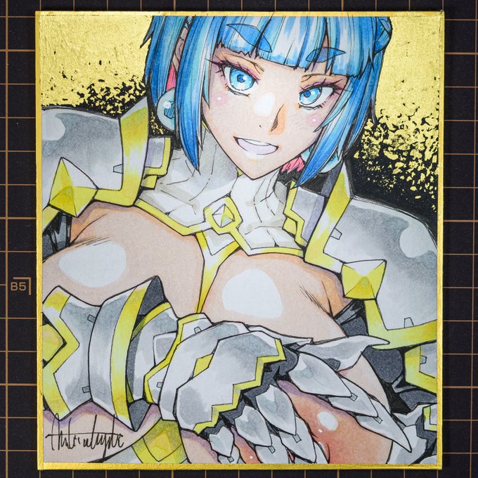 女騎士ラーエルの色紙出品しました!!🤩
今回はミニサイズ色紙ですので ご注意ください。
背景には本物の24k金箔を貼り付けています。
どっすかね?これ。エロかっこいいと思う!!
https://t.co/HGj2UaTbkx 