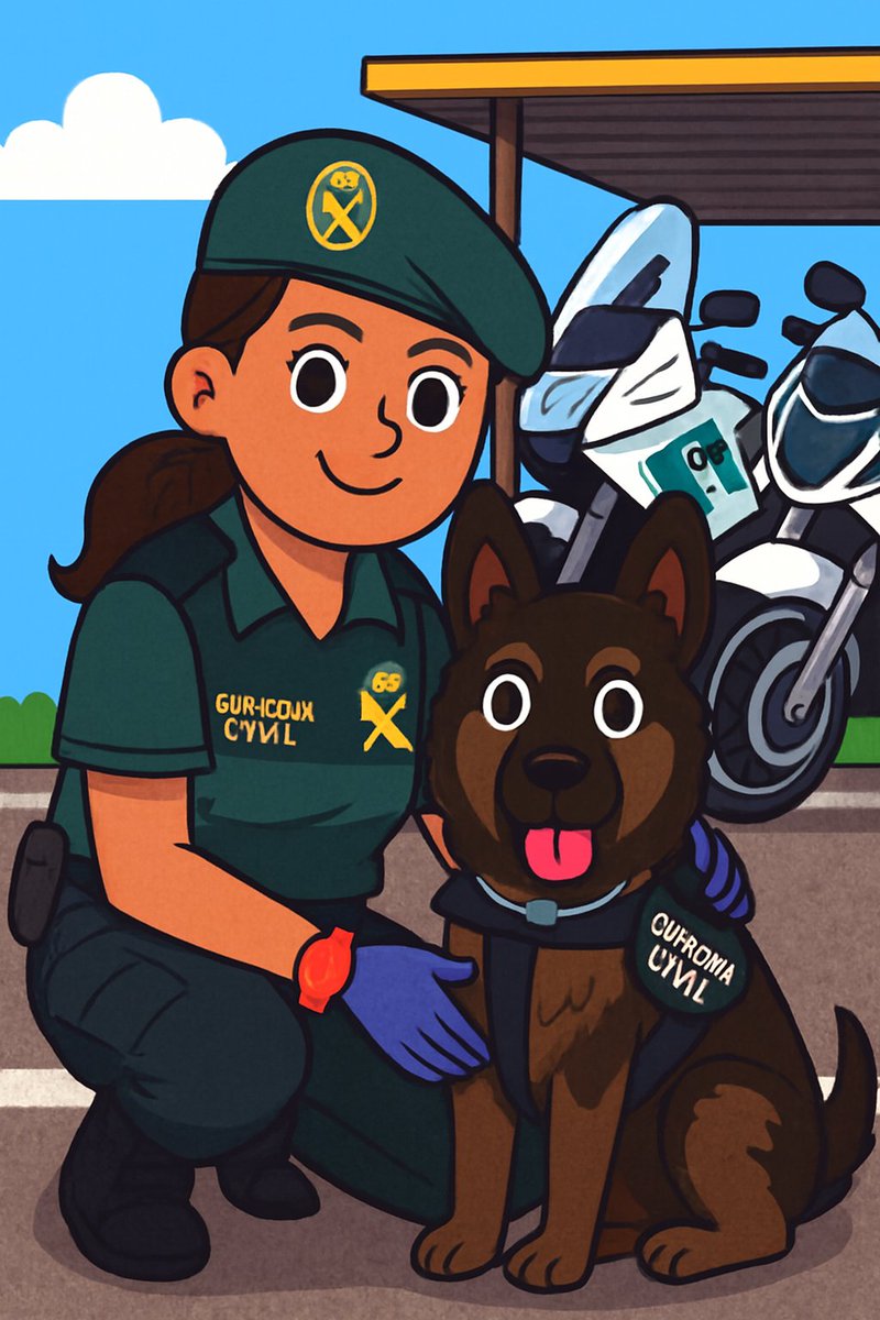 mujerygc's tweet photo. @guardiacivil Mónica,pionera en #ServicioCinológico #GuatdiaCivil primera mujer guardia civil en especializarse como guía de perros detectores de drogas #2002 y explosivos #2007
El #SECIR es el órgano especializado en la selección, formación,adiestramiento y empleo operativo de perros policía https://t.co/XnqpFa2mbF