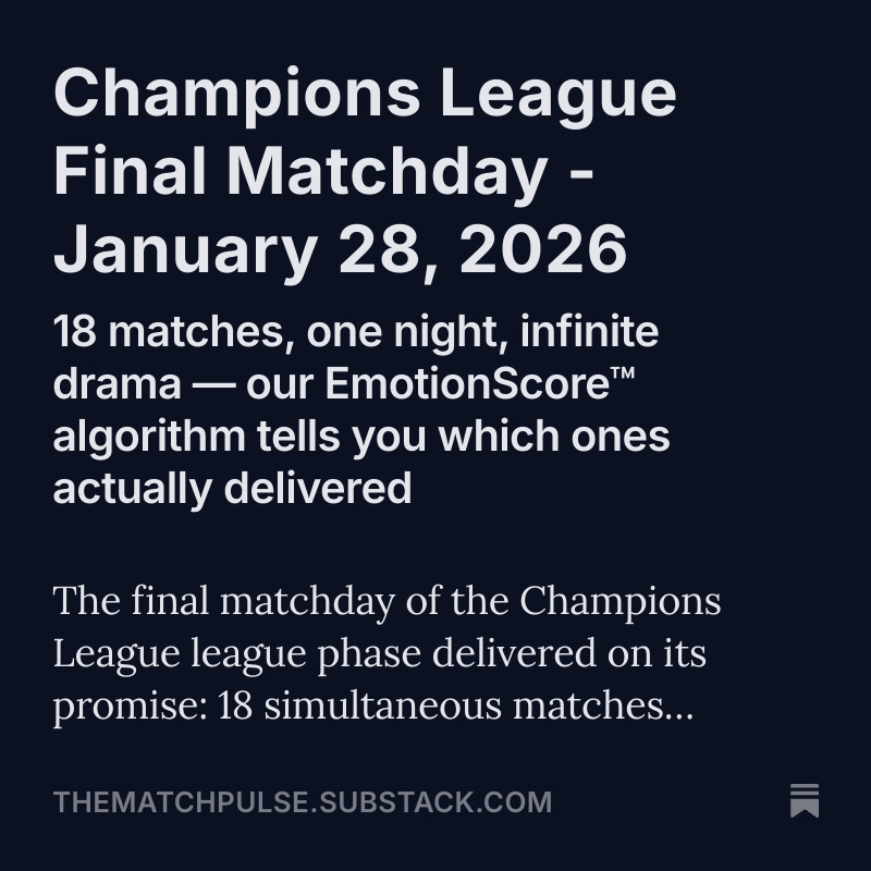 The Match Pulse | Spoiler-Free Ratings (@matchpulseapp) / Posts / X