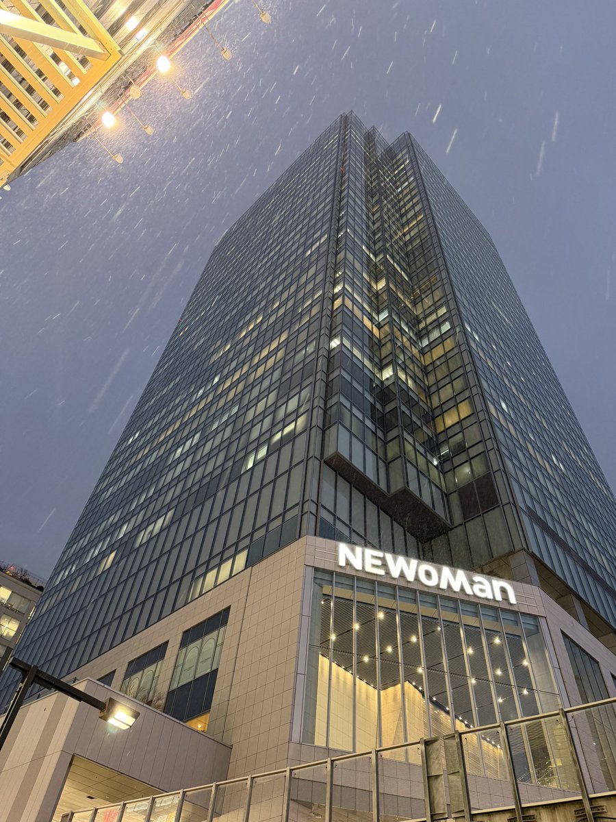 ameri_shimizu's tweet image. 新宿でも雪か❄️