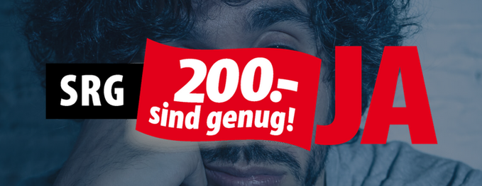 Die #SRG ist das einzige Unternehmen der Schweiz, das von der  Unternehmenssteuer befreit ist. In den letzten drei Jahren hat die SRG  einen Gewinn von 80 Millionen Franken gemacht, aber darauf null Steuern  bezahlt. Geld ist also genug da. #Halbierungsinitative JA