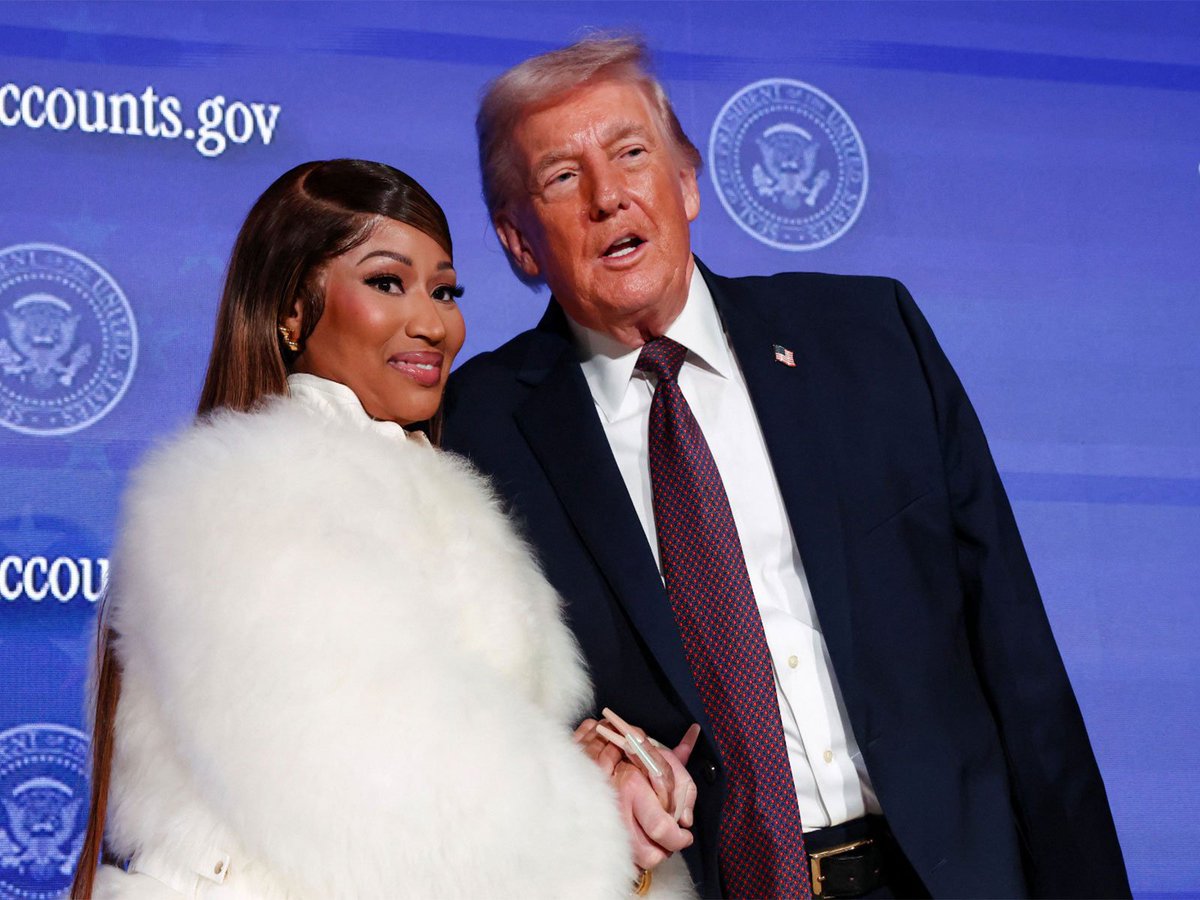 ani_digital's tweet photo. Nicki Minaj calls herself "No 1" Donald Trump fan, says "He has lot of force behind him"

Read @ANI Story | https://t.co/2FdxIljX5g

#DonaldTrump #NickiMinaj #US #TrumpSummit https://t.co/XZrPNxQeXX