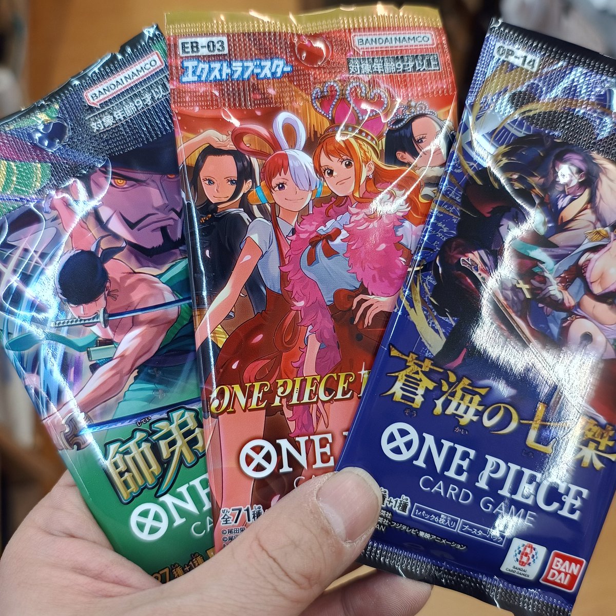 ワンピースカード ブースターパック発売中‼️ 「蒼海の七傑」「師弟の