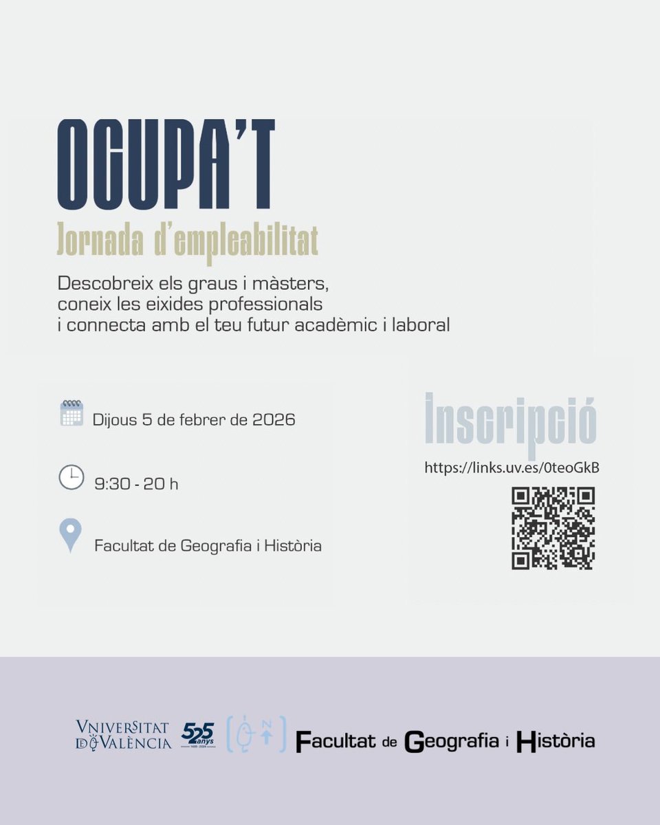 Facultat Geografia i Història UV tweet media