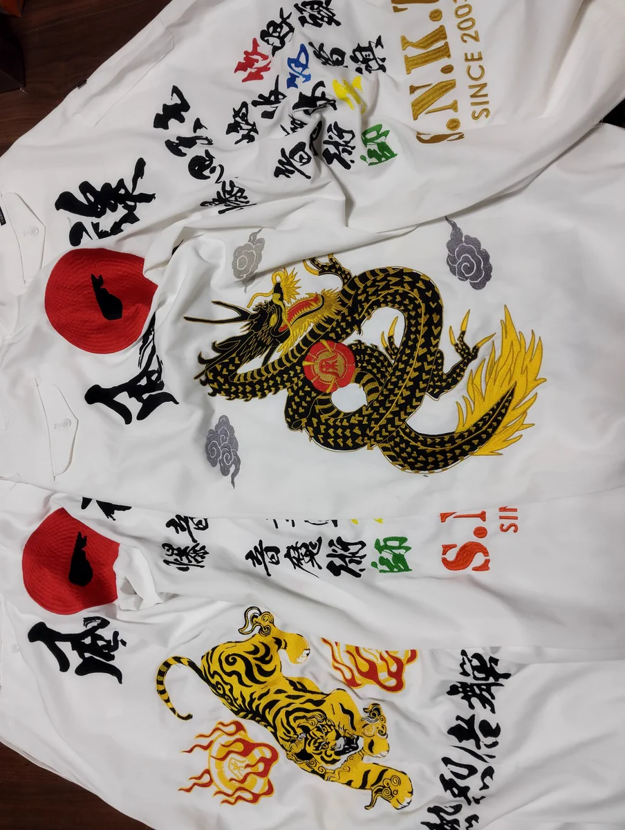 刺繍風神 湘南乃風等 刺繍屋 ニッカ 特攻服に刺繍します