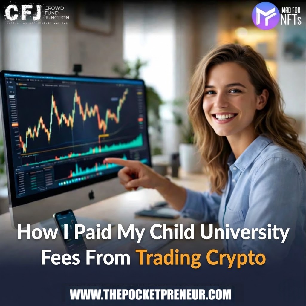 madfornft's tweet image. 🔥How I Paid My Child’s University Fees By Trading Crypto🚀

👉 Secure your seat for the Free Crypto Daily Income Masterclass💰

Website - thepocketpreneur.com

#CryptoTrading #CryptoTrader #BitcoinTrading #FinancialFreedom #PassiveIncomeIdeas #RiskManagement