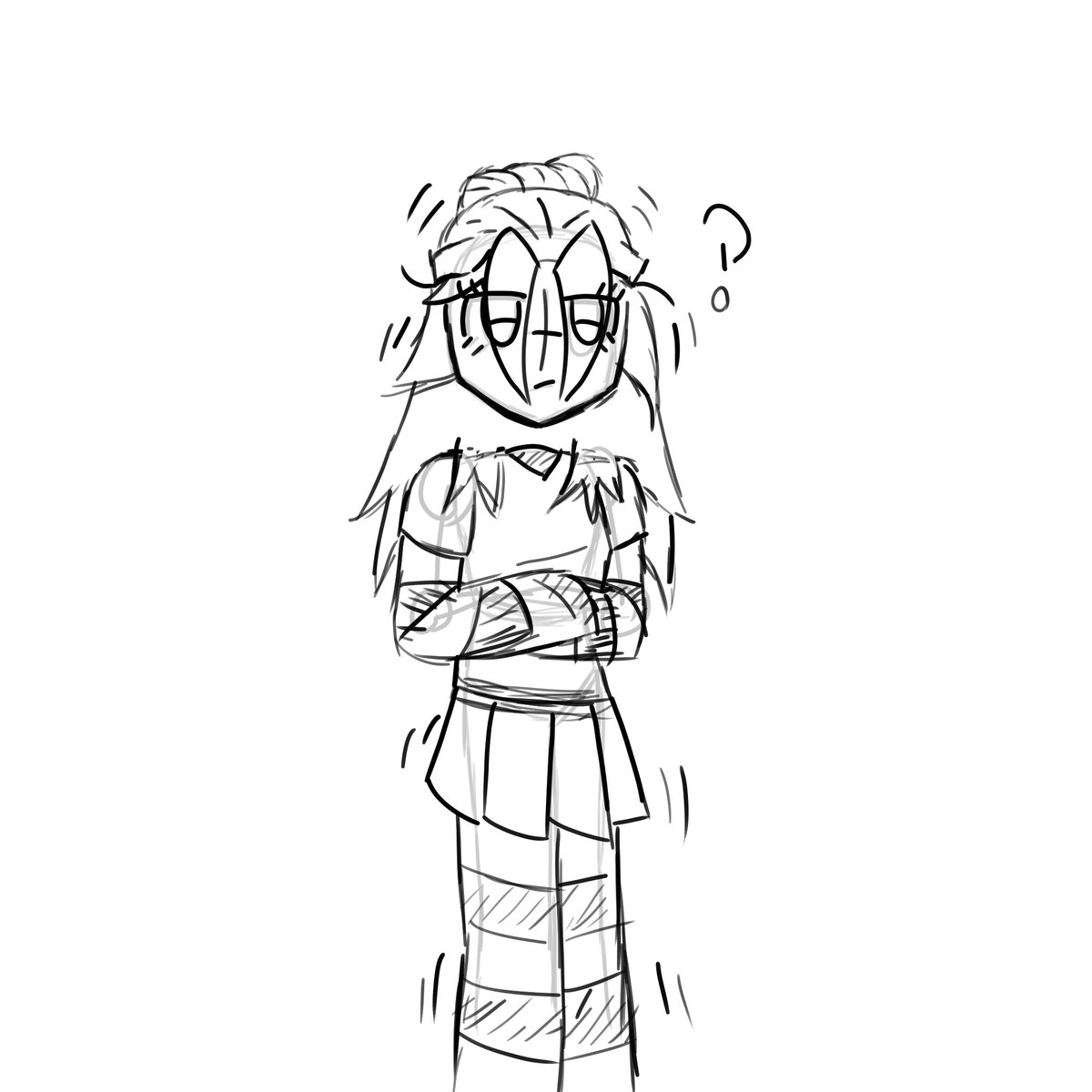 Dia 817-818, me la pase jugando warframe y gaste 60 de platinos en un warframe y arma que no sirven tanto pero me mama llevarlos para verme divino (?) y si dibuje, algo. Primero unas ideas simples de como seria un avatar para stream con/sin lentes, y luego a mi oc porque si jsjs
