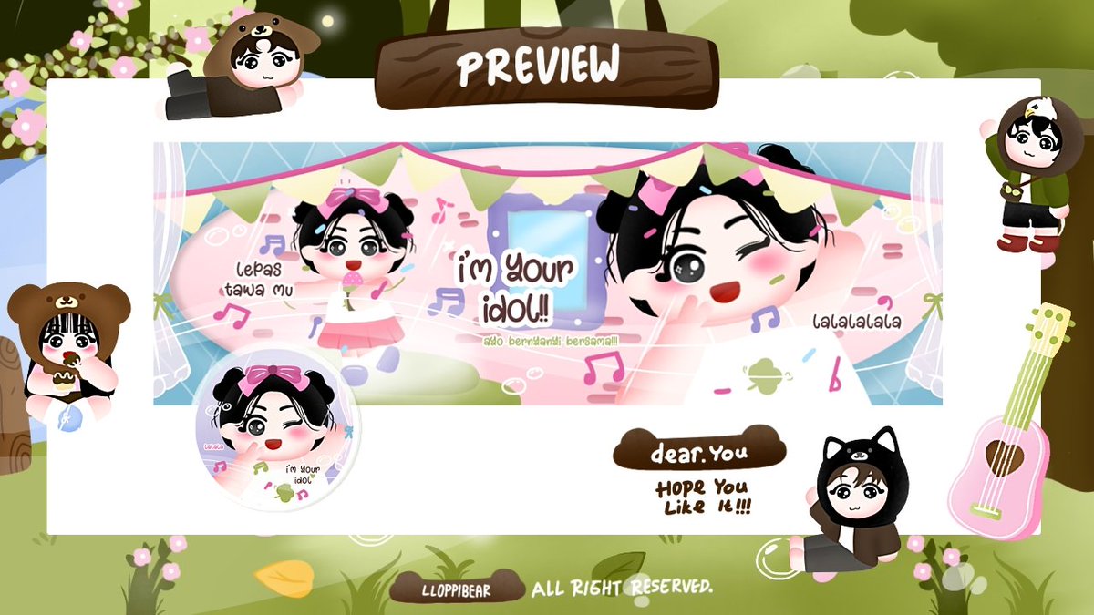 llOPPIBEAR's tweet image. annyeong bantu repost yaa, gomawooo

rayaa punya 4 layout rs your idol nih, bisa langsung ditake sekarang yaa. price 25k free retext. MARIII JAJANKKKK, GOMAWOOO!! 🍼🧸👧🏻🍡🍀🍭

#zonauang